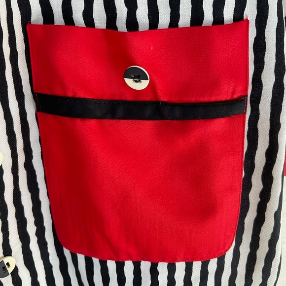 Jeanne Marc Button Up Shirt Vintage ‘80s Short Sleeve Boho Graphic Size S 8 - 10 - Picture 5 of 16